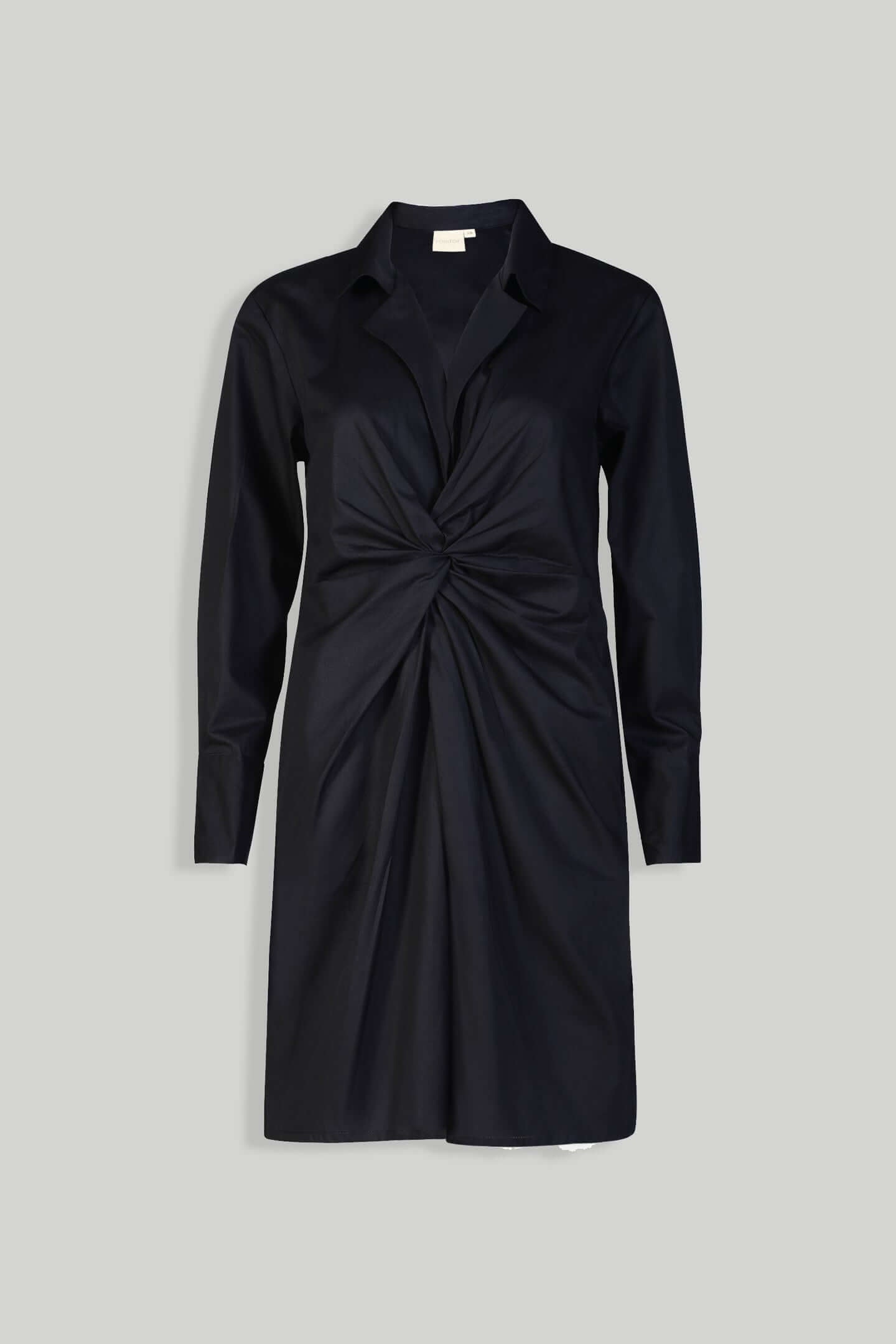 Black Dress with Front Twist