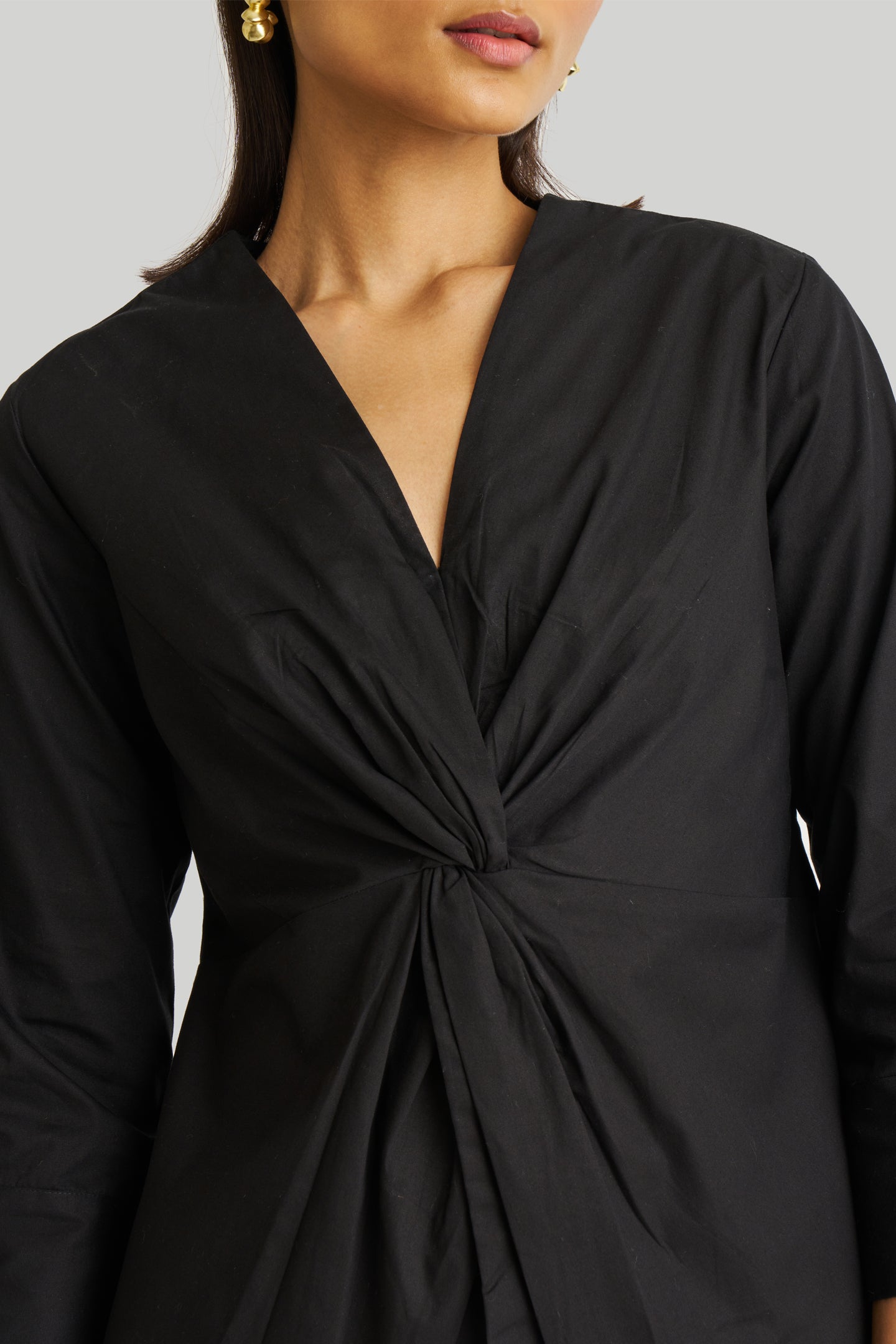 Black Top with Front Twist