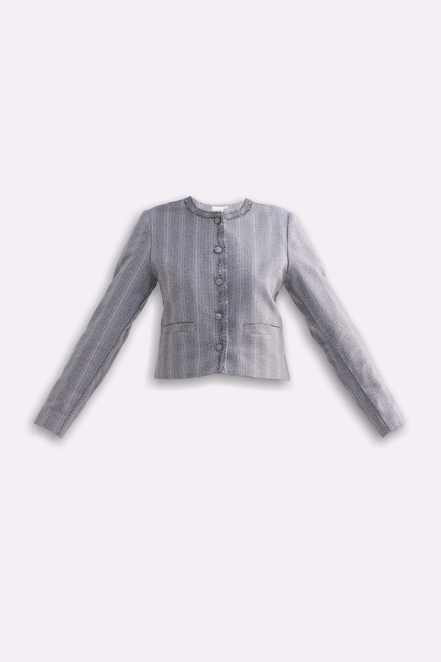 Lady's Jacket in Grey Cotton Tweed