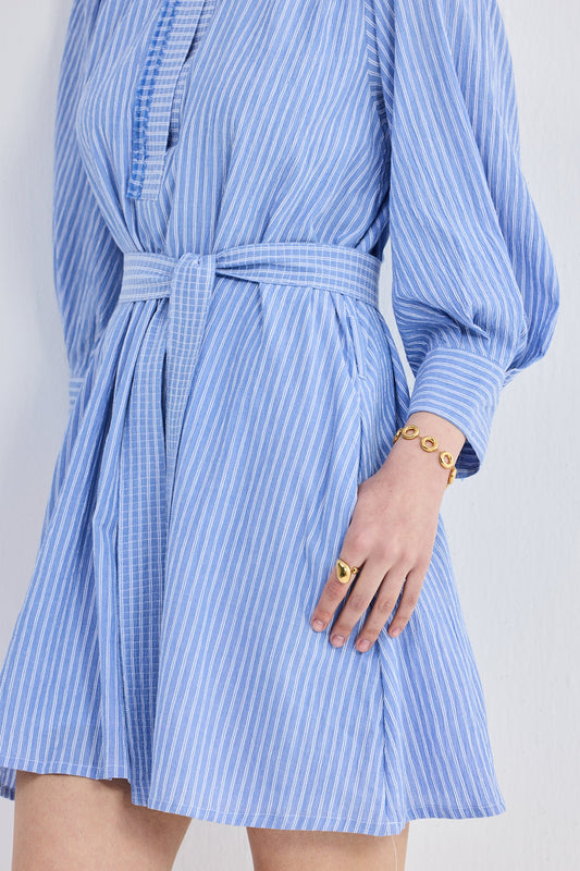 Oversized Cotton Tunic Dress with Optional Belt